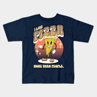 I Like Pizza More Than People Kids T-Shirt